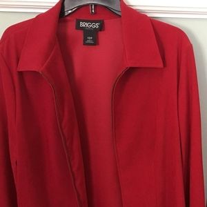 Briggs red zipper jacket